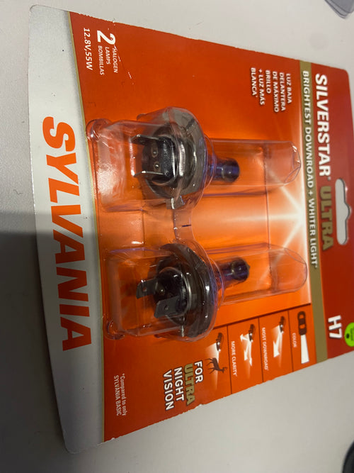 ### 🔆 SYLVANIA SILVERSTAR ULTRA H7 HEADLIGHT BULBS – $40.00 🔆